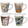 brand name logo artwork printed ceramic cups mugs